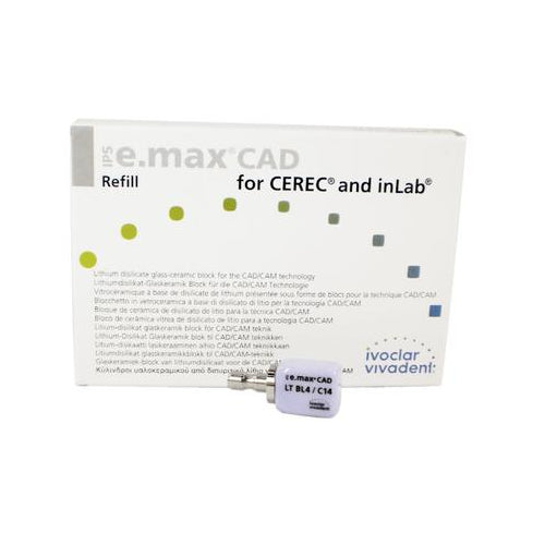 Vivadent Ivoclar IPS e.max CAD CEREC Blocks InLab 5/Pk Vivadent Ivoclar IPS e.max CAD CEREC Blocks InLab 5/Pk